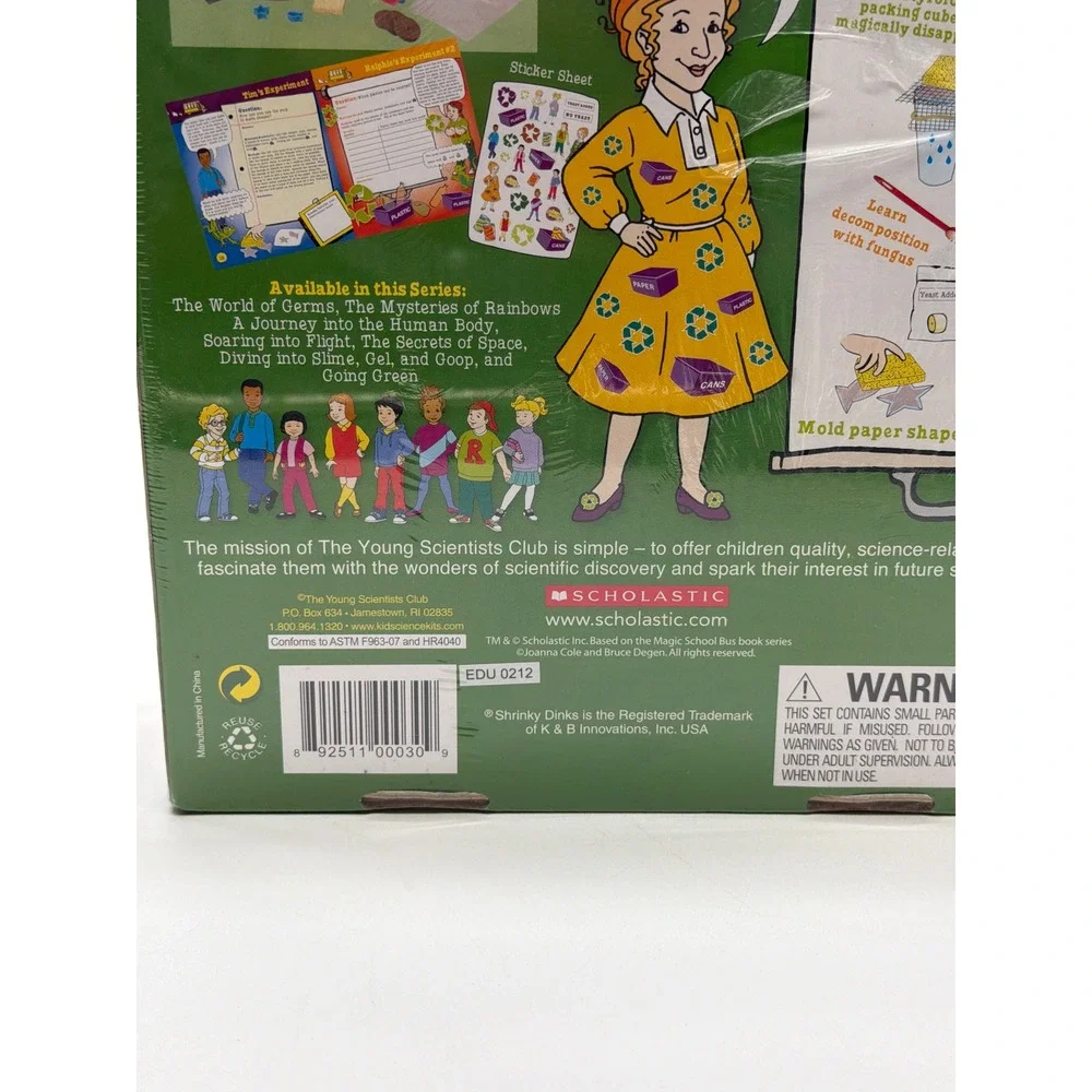 Magic School Bus Going Green Science Kit Young Scientists Club EDU 0212 New